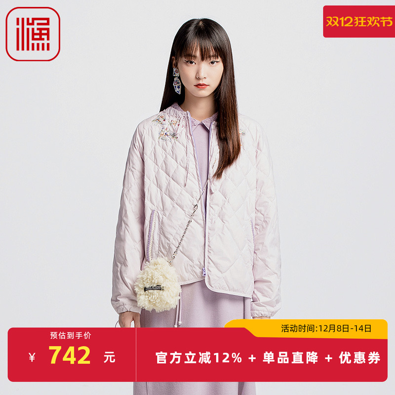 渔2024新款短款保暖羽绒服