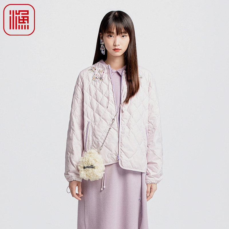 渔2024新款短款保暖羽绒服
