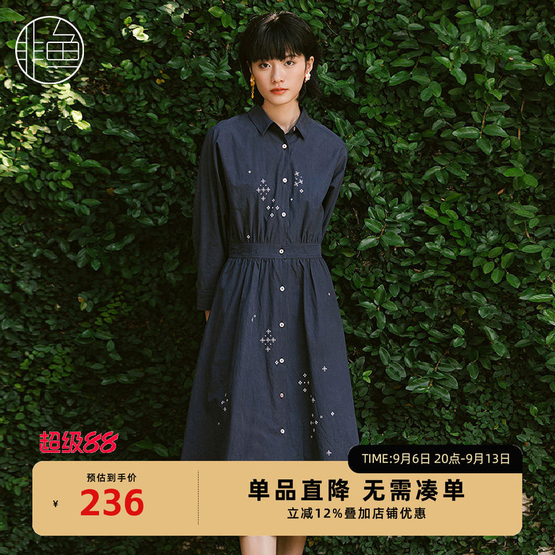 nficl1016非鱼连衣裙纯棉