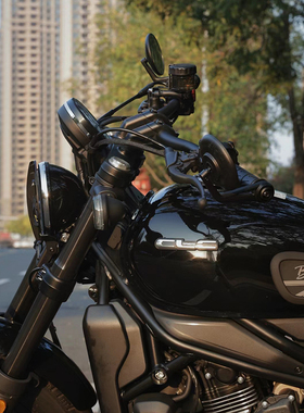 适用春风clc250后视镜CLC450赛科龙re401ra2CU525190ss改装手把镜