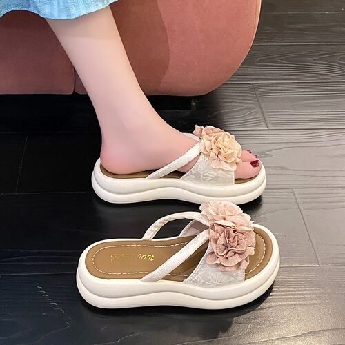 凉拖鞋女夏季外穿新款厚底松糕鞋
