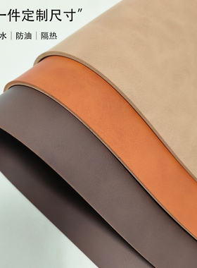 2025新款中古风餐垫高级感桌垫防水防油隔热垫免洗加厚双面桌布