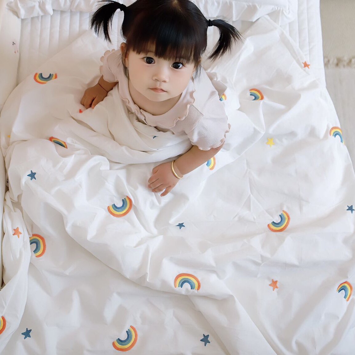 新生婴儿棉花被子秋冬加厚宝宝纯棉盖被幼儿园儿童四季通用小被子