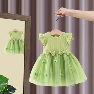 女宝宝夏装 婴幼儿裙子夏季 3岁女童洋气公主裙 连衣裙2025新款
