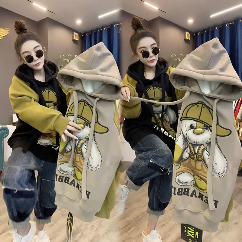 240胖MM特大码长袖卫衣女欧洲站