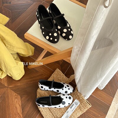 TLEMIKN韩版法式波点玛