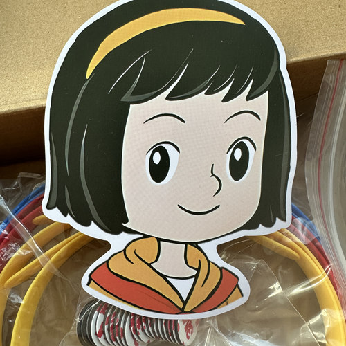 闽教英语公开课头饰角色扮演板贴