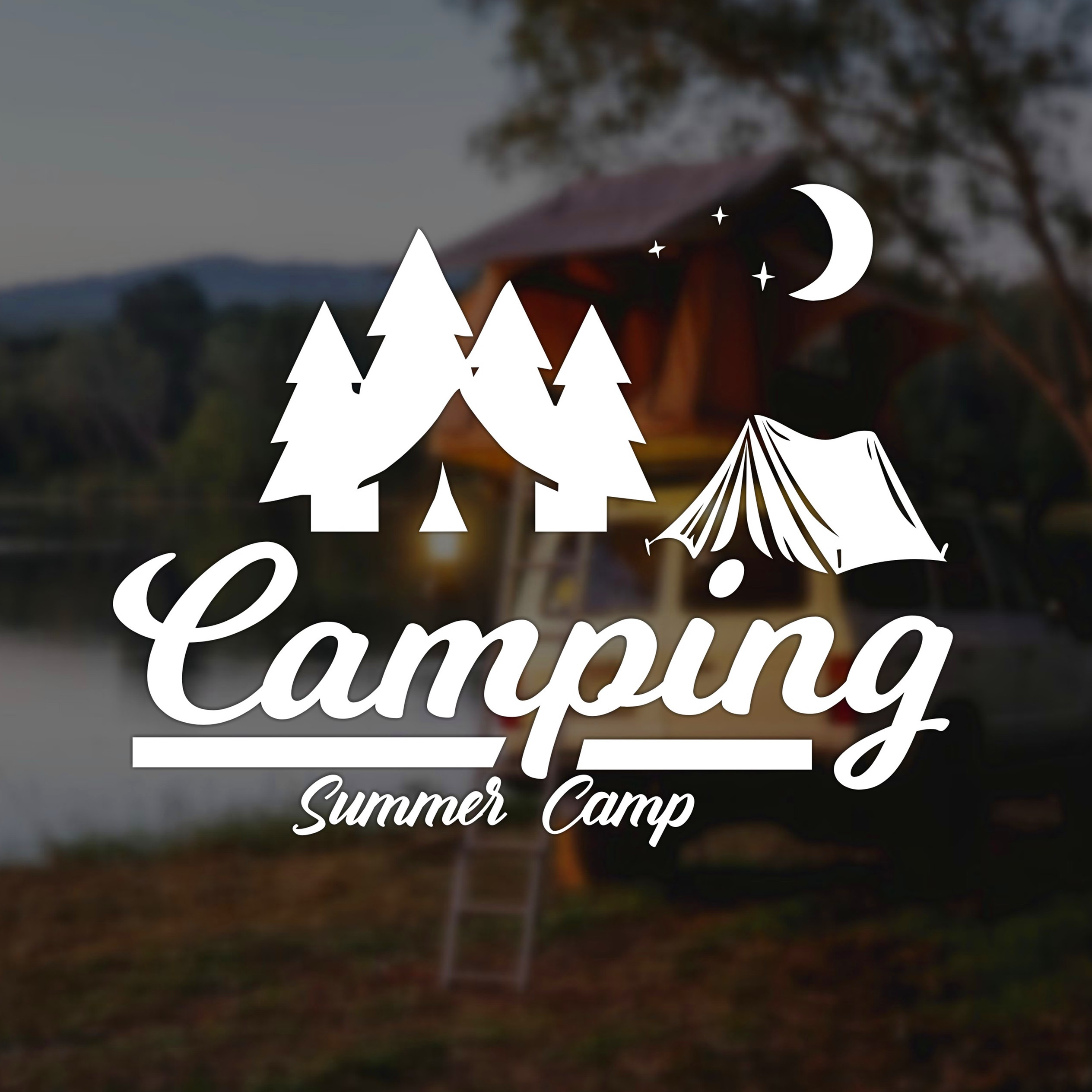 户外露营车贴个性创意越野房车 坦克SUV后窗玻璃车门装饰贴氛围感