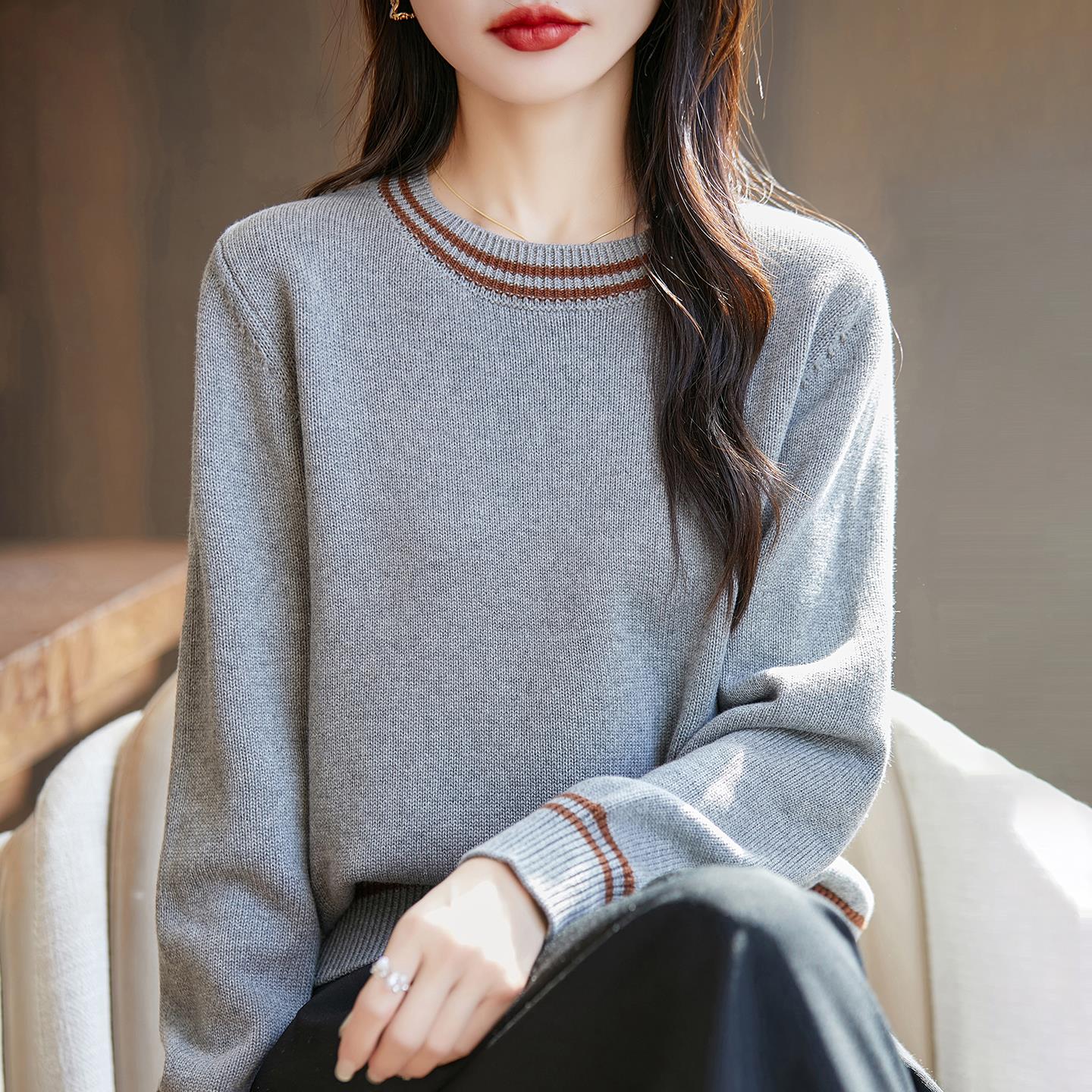针织打底衫女秋冬加厚保暖