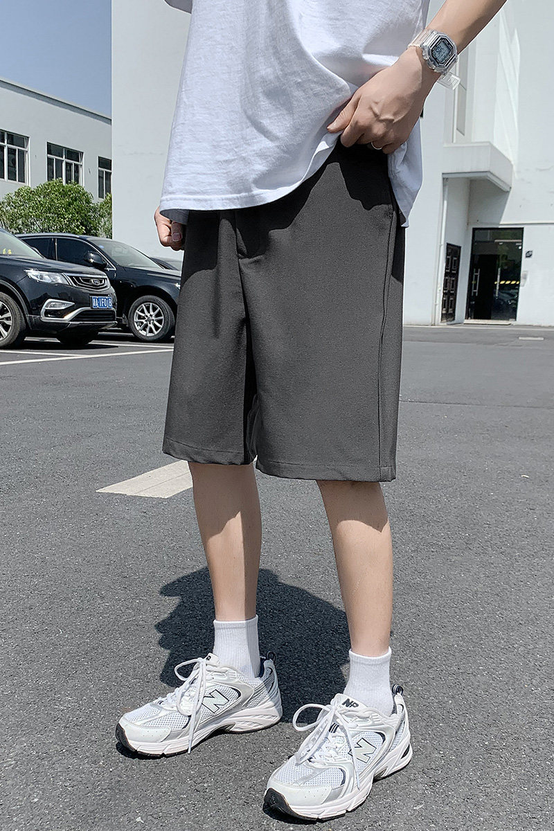 港风夏季薄款冰丝休闲西裤男宽松直筒中裤潮牌ins五分裤X003-P35,男装休闲裤,星座1006