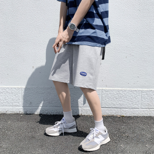 夏季裤男ins港风潮流潮牌时尚裤子百搭休闲宽松五分裤K002-P33图片