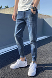 2021新款男士牛仔裤男修身小脚裤韩版潮流9分裤青年K302-P50，商品下架区，星座1006