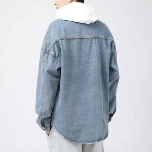 2021春季新款男士牛仔外套宽松日系水洗复古牛仔衣C200-P65图片