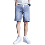 2021夏季新款时尚宽松休闲五分裤个性潮流百搭牛仔短裤D36，男装牛仔裤，星座1006