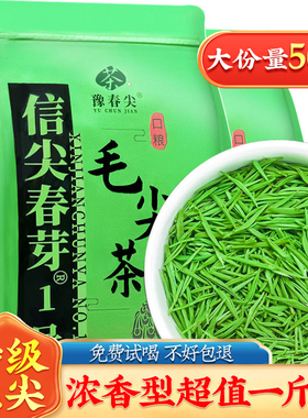 信阳毛尖茶叶2025新茶浓香型口粮茶手工茶叶河南特级绿茶袋装送礼