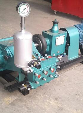 BW150灰浆注浆机15KW电动卧式三缸往复单作用活塞式注浆加固泥浆