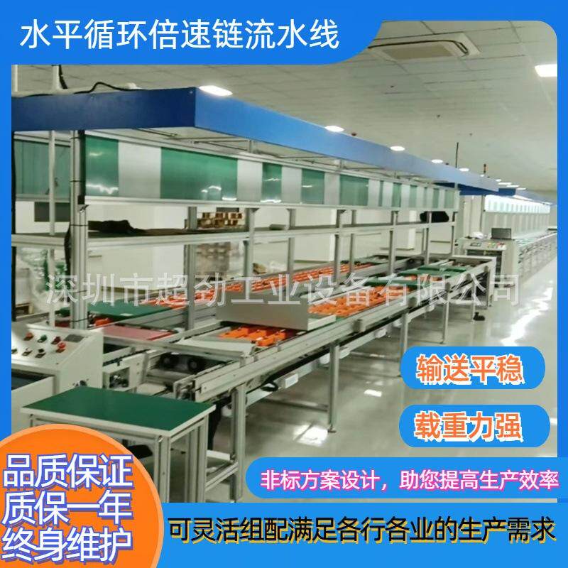 倍速链设备厂家直供河源水平循环倍速链流水线惠州美容仪器组装线