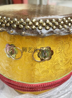 佛山醒狮鼓狮鼓手工头层牛皮舞狮