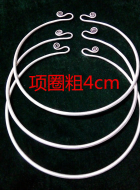 贵州纯手工璎珞单根光面女款苗银