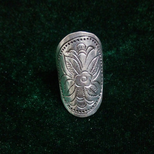 个性 复古民族风铜鼓戒指时尚 百搭可调节指环手工苗银男女对戒