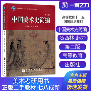 正版旧书中国美术史简编（第二版）贺西林赵力主编 高等教育出版社9787040263862