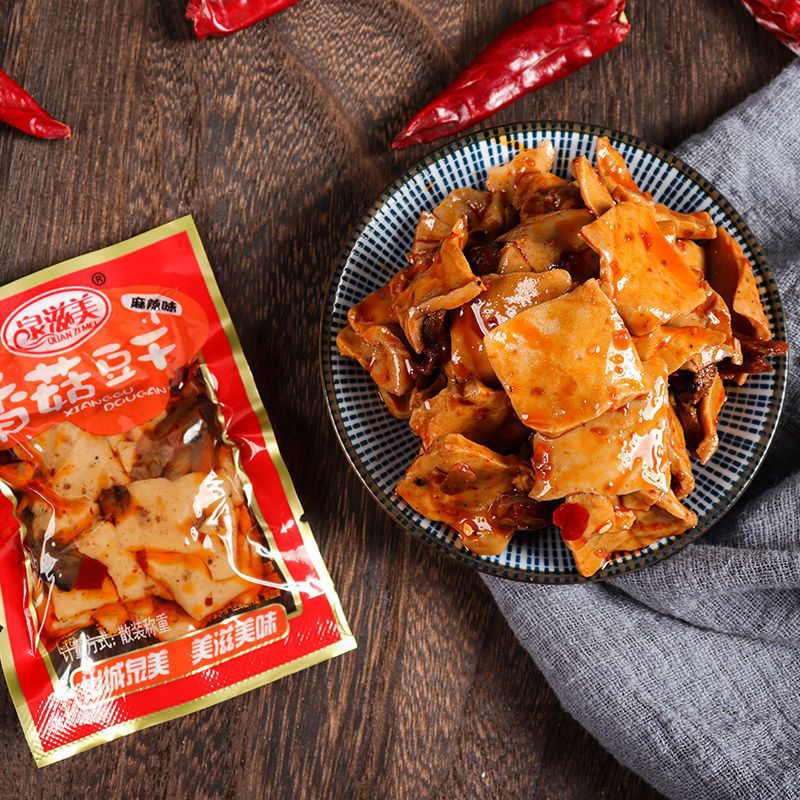 麻辣香菇豆干零食豆腐干小吃网红休闲辣条散装豆干重庆特产