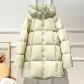 贝贝款 羽绒服2024安心绒新标90白鸭绒泡芙羽绒服中长款 加厚外套女