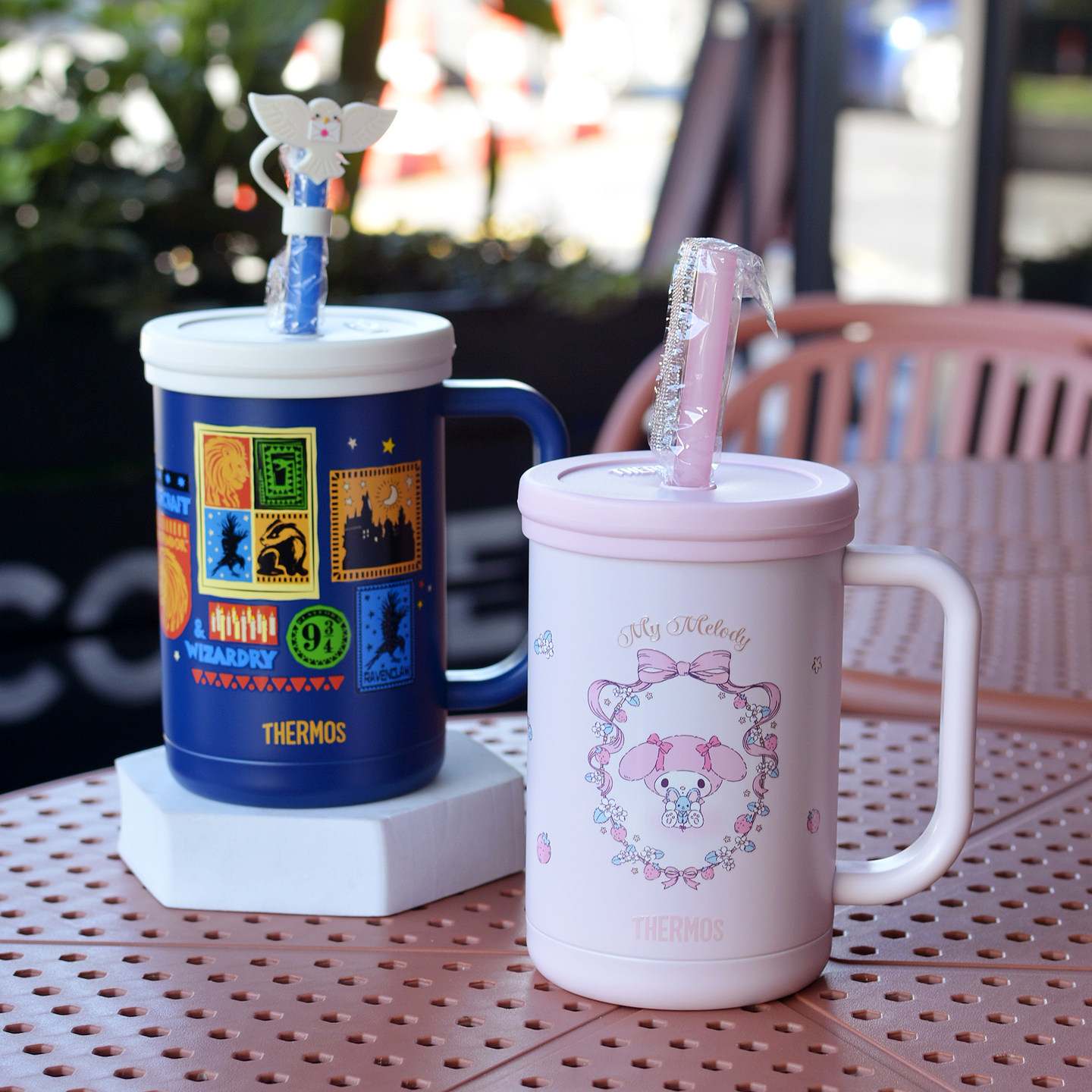 膳魔师保温马克杯带盖带吸管办公室咖啡杯男女泡茶水杯子家用TCKM