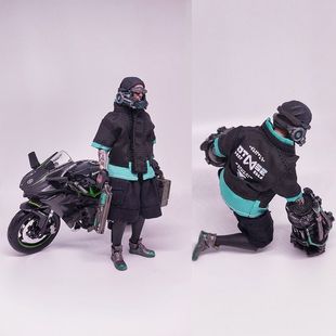 3.75寸外套1/18末日暗杀夹克兵人服饰酸雨暗源周边可动潮流衣服