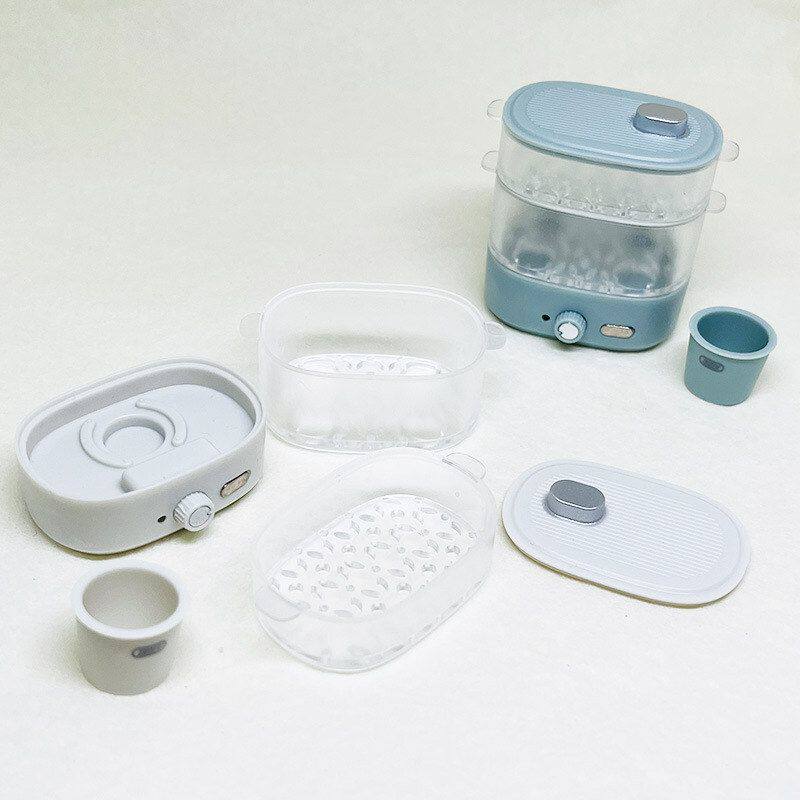 娃娃屋Dollhouse仿真电蒸锅蒸蛋器 早餐厨房电器微缩食玩场景模型