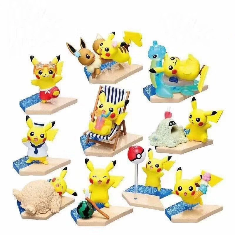 Pokemon Pokemon 10 Pikachu Hộp Trứng Pokemon Trang trí tay búp bê - Capsule Đồ chơi / Búp bê / BJD / Đồ chơi binh sĩ