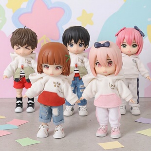 ob11娃衣星座卫衣素体12分BJD娃娃衣服GSC黏土人可穿上衣p9p10