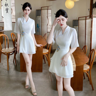 婵依 美容师越美容院养生馆spa采耳女足浴足疗高档技师工作服