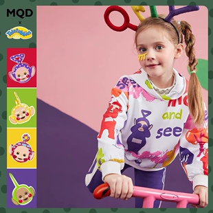 MQ马其顿130码卫衣码【天线宝宝】童装男女童数码印抗污面料