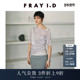 FRAY I.D秋冬优雅透明丝绒不对称褶皱垂坠上衣FWCT244017