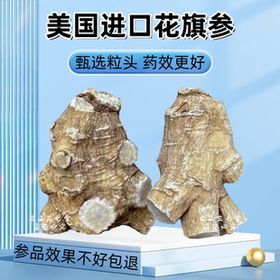 花旗参正品官方旗舰店美国原装进口整根加拿大西洋参片500g人参