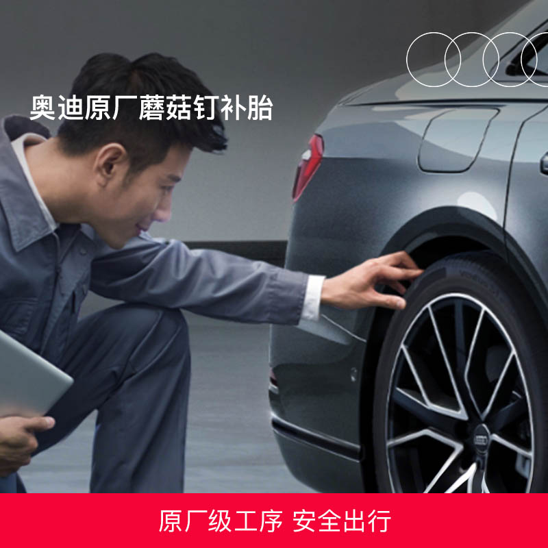 奥迪/Audi 官方原厂蘑菇钉补胎服务汽车轮胎修补近原胎适用全系车