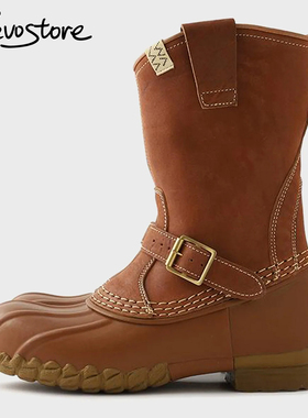 Visvim Decoy D.Logger Folk Boots 24SS 马皮高帮猎鸭靴男休闲靴