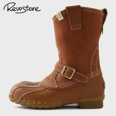 Visvim马皮高帮休闲男靴猎鸭靴