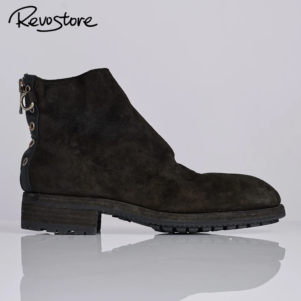 UNDERCOVER x Guidi Eyelet Zip Boot 高帮马皮男靴休闲拉链皮鞋