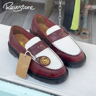 Martens 一脚蹬皮鞋 Penton 牛皮复古低帮男女乐福鞋 Loafers Dr.