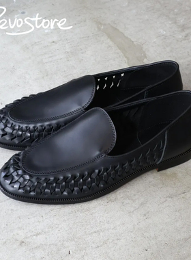 Hender Scheme Libido Loafers 牛皮编织乐福鞋男休闲皮鞋一脚蹬