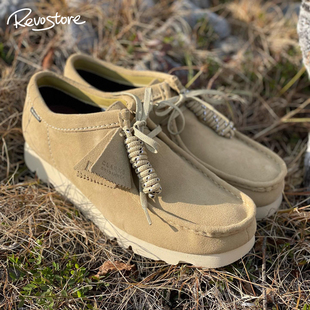 Clarks Wallabee GTX 复古低帮防水男鞋户外袋鼠鞋麂皮运动休闲鞋