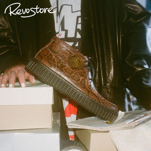 Martine Rose x Clarks Cur Torhill Hi 蛇纹高帮男鞋运动休闲鞋