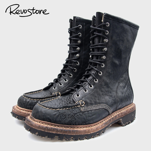 Boots 靴子休闲鞋 Scout 高帮马皮男工装 Moc 24AW Visvim Folk