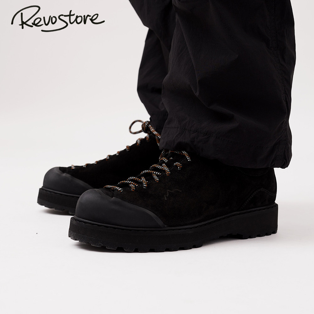 Diemme Ampezzo 全黑 低帮麂皮男鞋工装鞋户外徒步登山休闲运动鞋