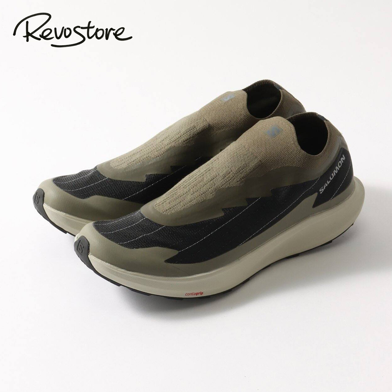 Salomon低帮编织鞋面男跑步鞋