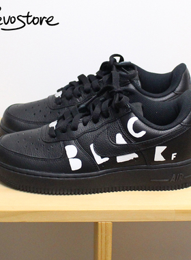 Black Comme des Garcons CDG x Nike Air Force 1 Low 男女板鞋