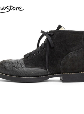 Visvim Brigadier Boots Folk 马皮 V底复古高帮男休闲工装皮靴