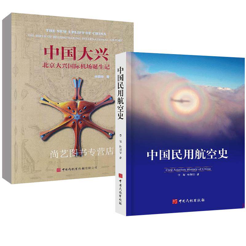 【全2册】中国大兴 北京大兴国际机场诞生记 +中国民用航空史 李军 林明华 航空知识普航空发展百年历程书籍